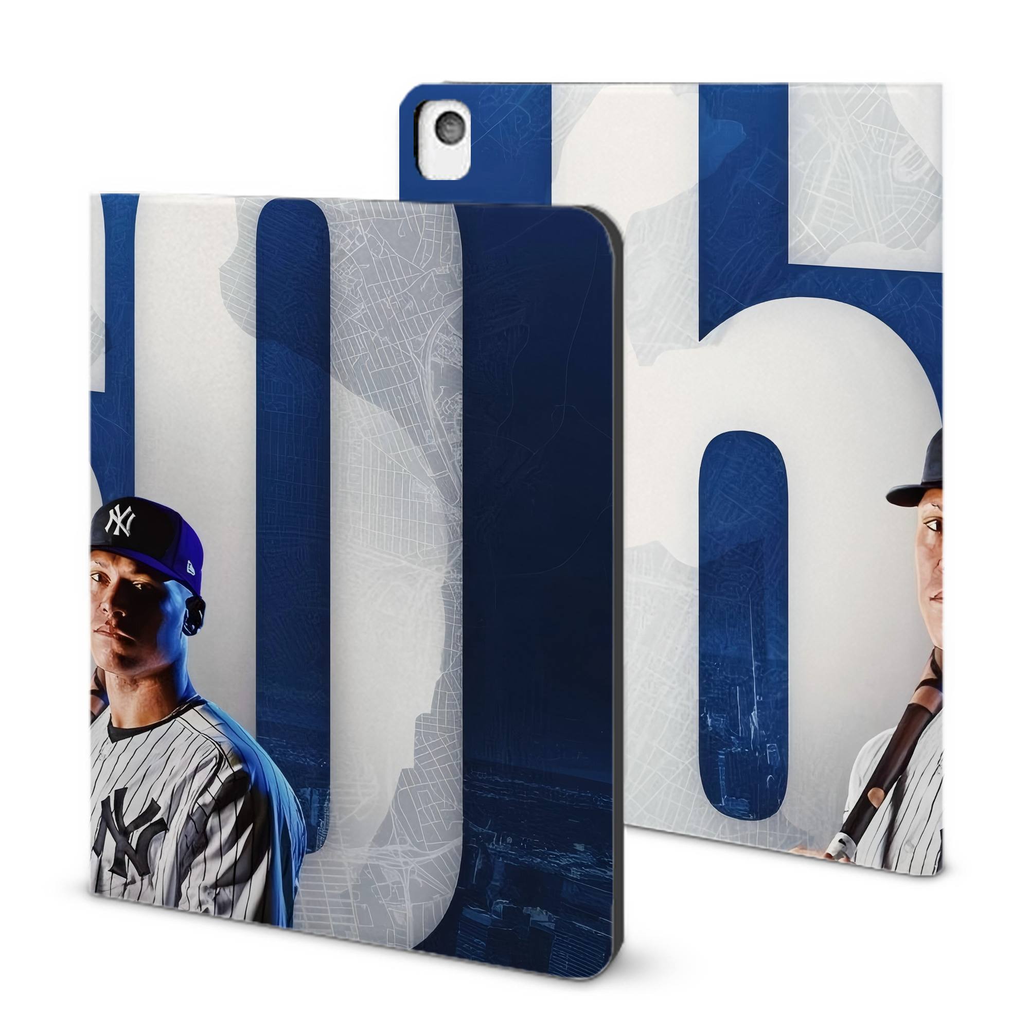 Aaron Judge 60 Home Runs IPad Book-Style Case With Pencil Slot – Slim PU & TPU Cover – Full Protection, Precise Fit, Water & Scratch Resistant